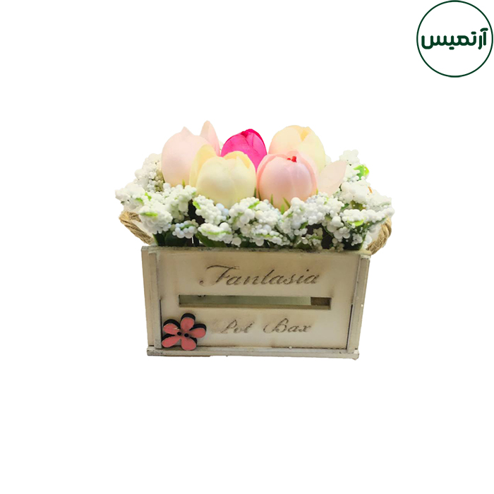 باکس گل کوچک صورتی 2 باکس گل کوچک صورتی