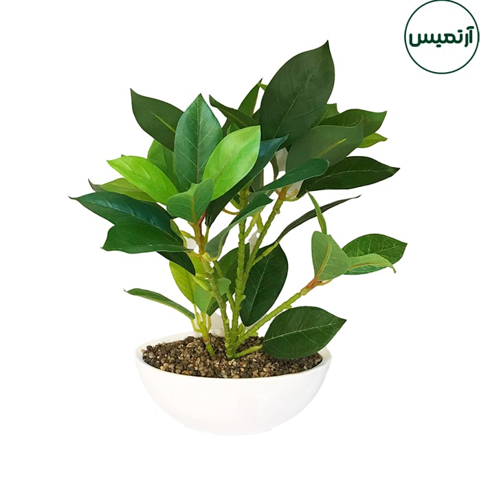 گلدان مصنوعی برگ سبز