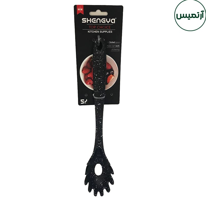 قاشق ماکارونی سیلیکونی shengya 2 قاشق ماکارونی سیلیکونی shengya
