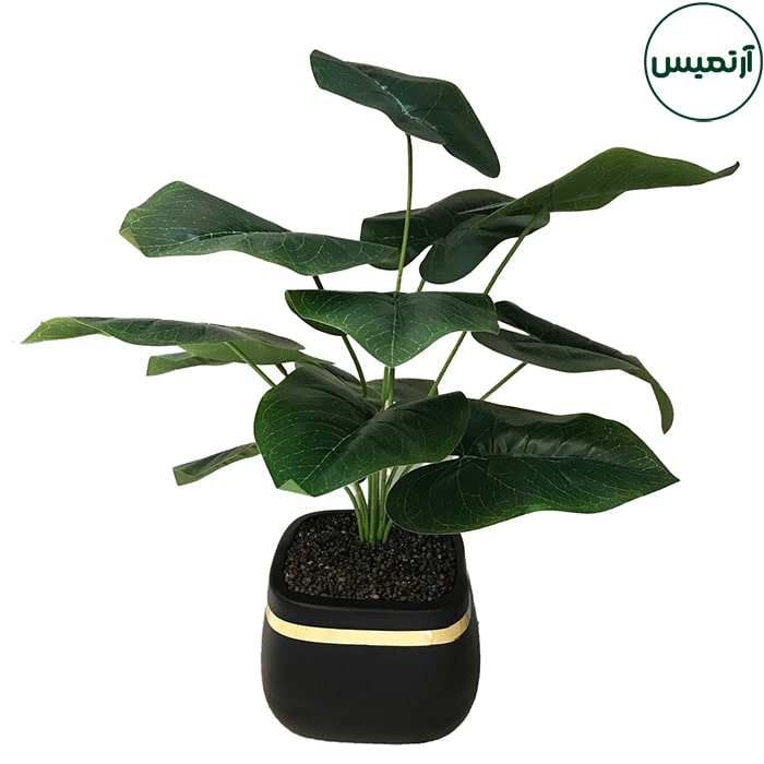 گلدان برگ مصنوعی برگ پهن