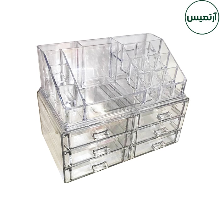 استندجای لوازم آرایش کشودار 10 استندجای لوازم آرایش کشودار۶ کشو