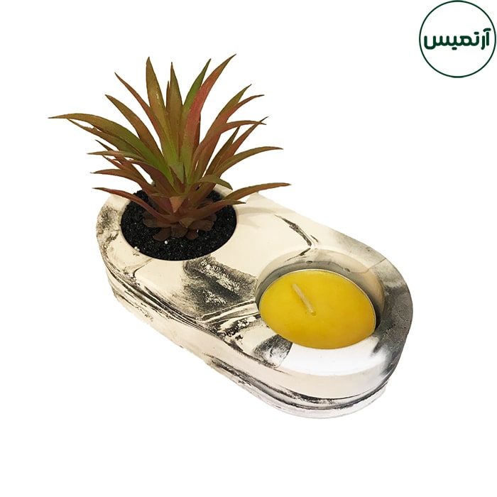 کاکتوس مصنوعی جاشمعی 8 کاکتوس مصنوعی جاشمعی برگ قرمز