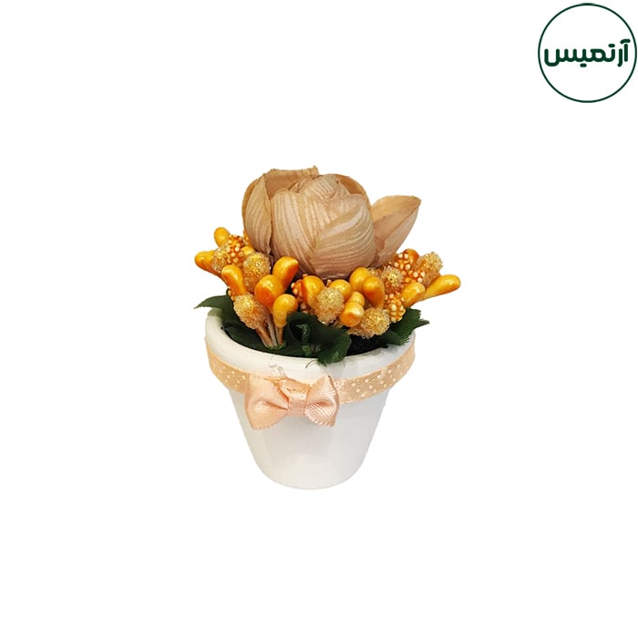 گلدان گل مصنوعی رز نقلی 6 گلدان گل مصنوعی رز نقلی ارغوانی