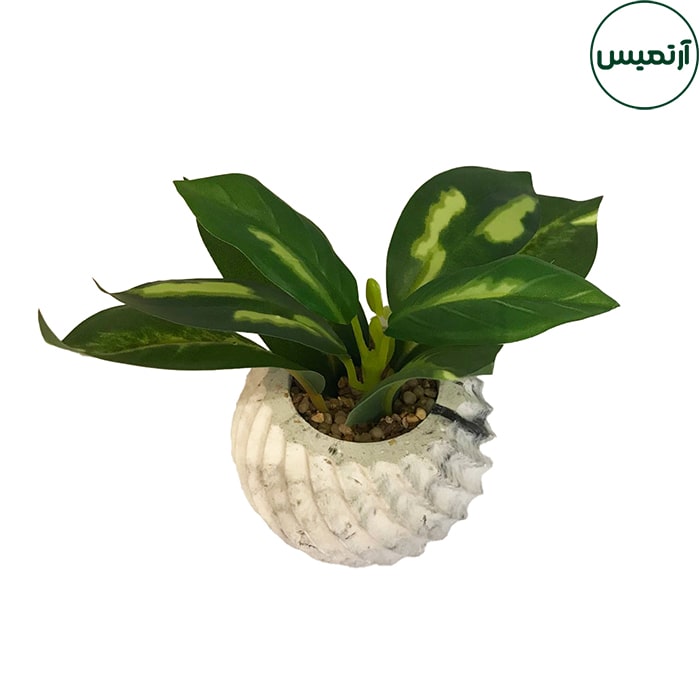 گلدان برگ مصنوعی کوچک ۳