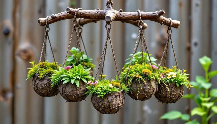 آویزهای برگ مصنوعی بوته ای