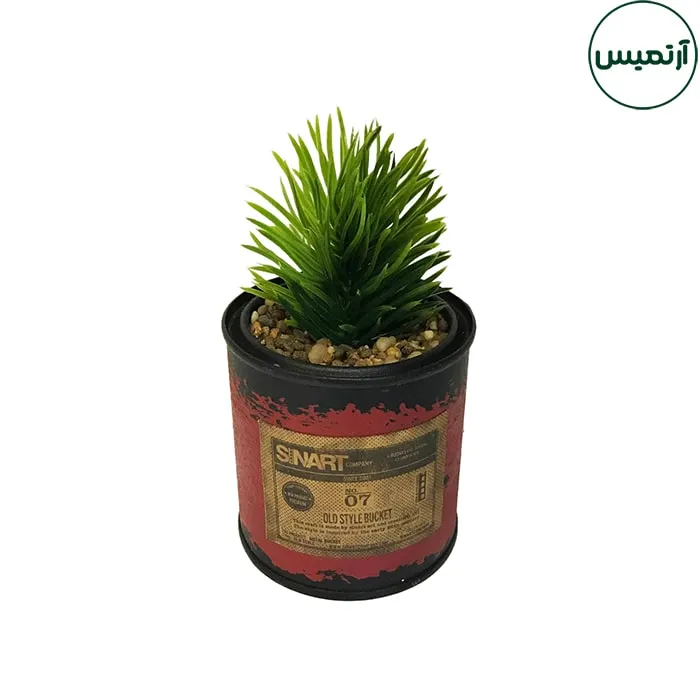 گلدان کاکتوس مصنوعی فلزی کوچک