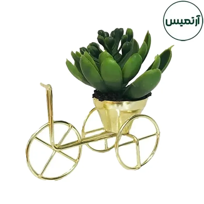گلدان کاکتوس مصنوعی مدل سه چرخه کوچک1