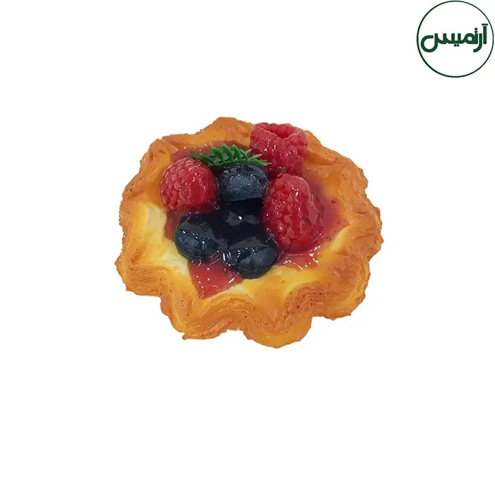 تارت مصنوعی میوه ای 6 تارت مصنوعی میوه ای توت قرمز
