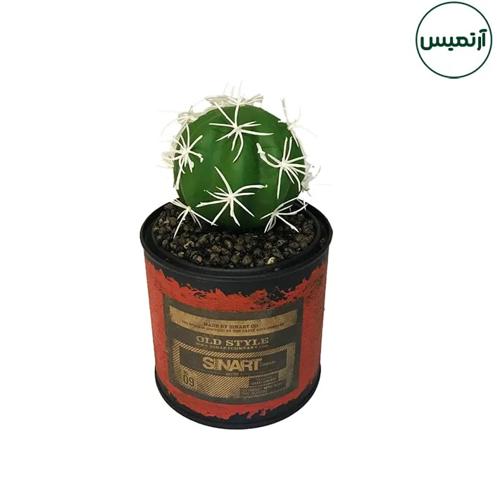 گلدان کاکتوس مصنوعی فلزی متوسط 5 گلدان کاکتوس مصنوعی فلزی متوسط
