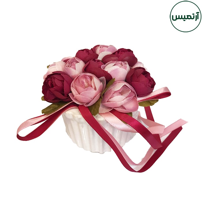 گلدان گل مصنوعی رزآنوما 2 گلدان گل مصنوعی رزآنوما قرمز