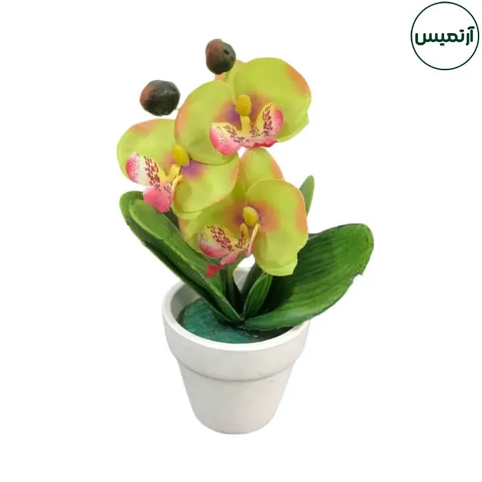 گلدان گل مصنوعی ارکیده کوچک