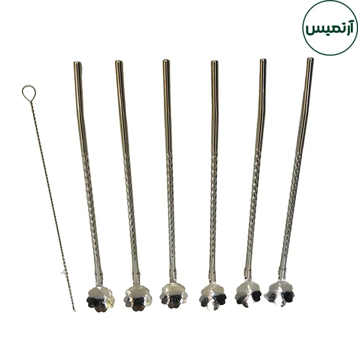 نی قاشقدار استیل نقره ایر