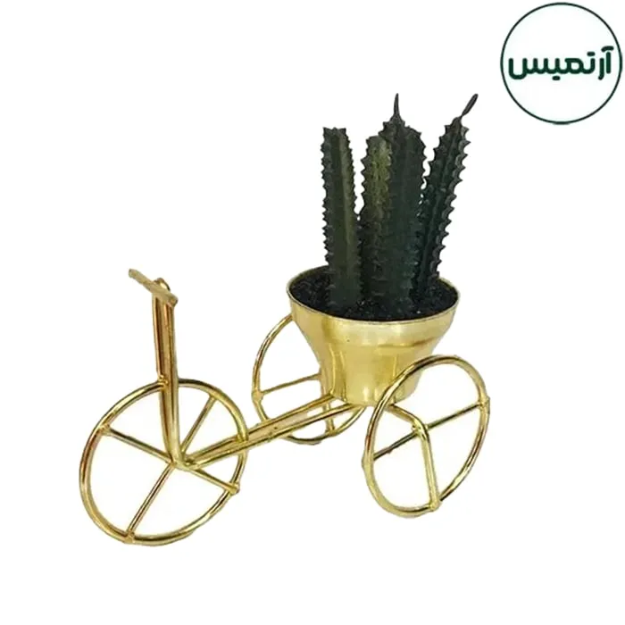 گلدان کاکتوس مصنوعی مدل سه چرخه کوچک2