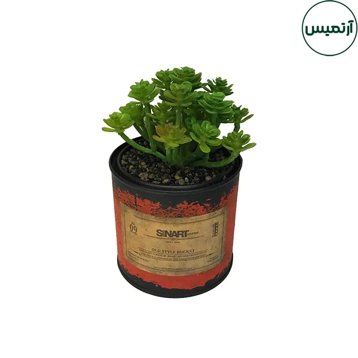 گلدان کاکتوس مصنوعی فلزی متوسط 3 گلدان کاکتوس مصنوعی فلزی متوسط