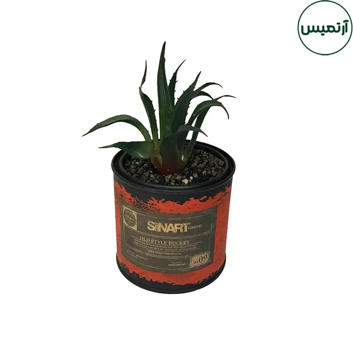 گلدان کاکتوس مصنوعی فلزی متوسط 4 گلدان کاکتوس مصنوعی فلزی متوسط