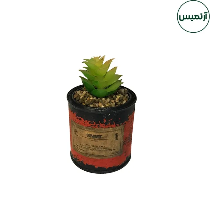 گلدان کاکتوس مصنوعی فلزی کوچک 2 گلدان کاکتوس مصنوعی فلزی کوچک