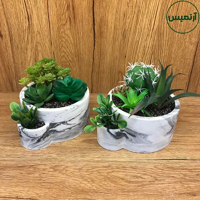 کاکتوس مصنوعی مدل گلدان جزیره پک ۴ عددی