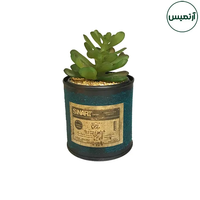 گلدان کاکتوس مصنوعی فلزی کوچک 6 گلدان کاکتوس مصنوعی فلزی کوچک