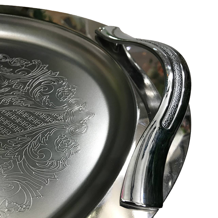 سینی استیل بیضی 3 سینی استیل بیضی - تصویر 3