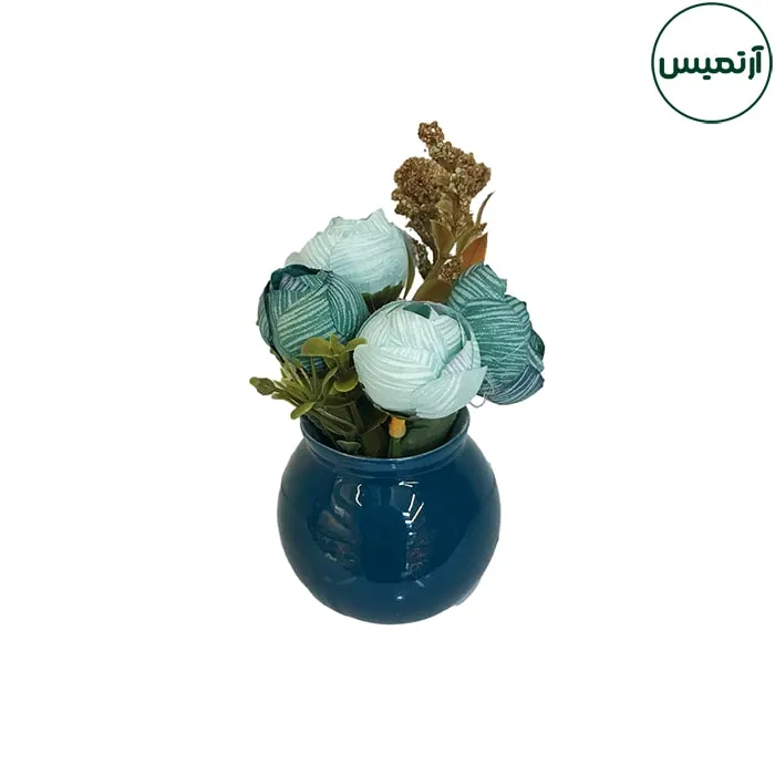 گلدان گل مصنوعی رزکوچک مدل فندقی 4 گلدان گل مصنوعی رزکوچک مدل فندقی