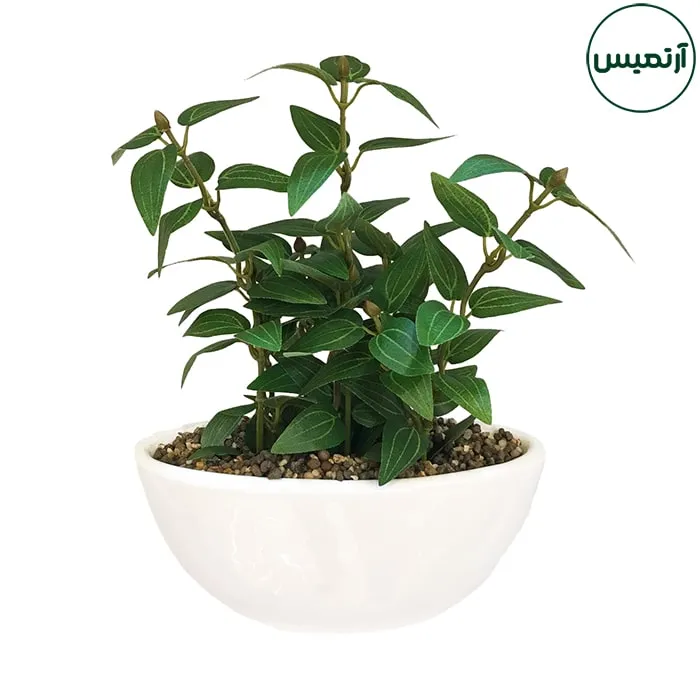 گلدان برگ مصنوعی مدل قایقی