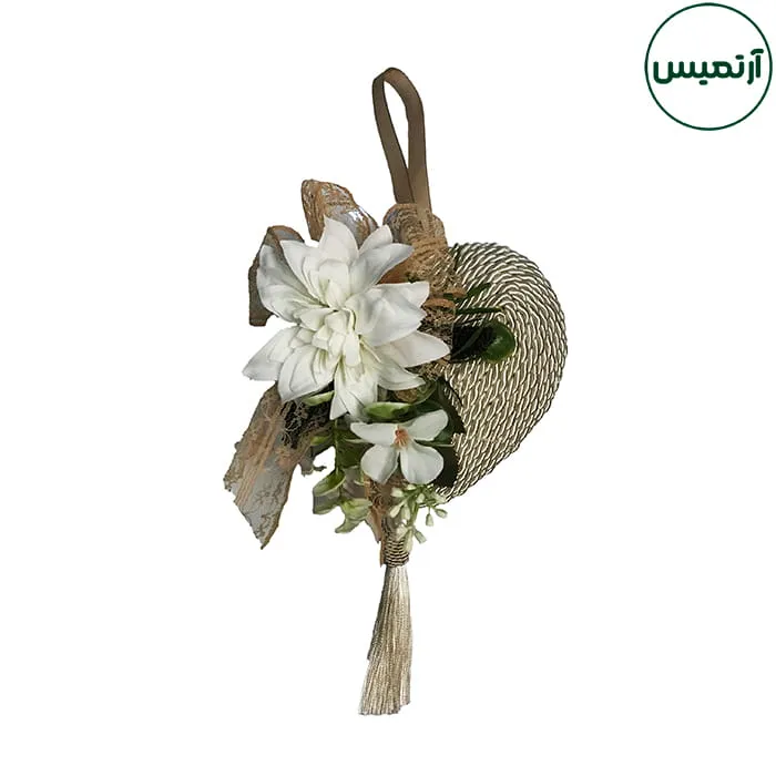 حلقه گل مصنوعی مدل آویزقلبی