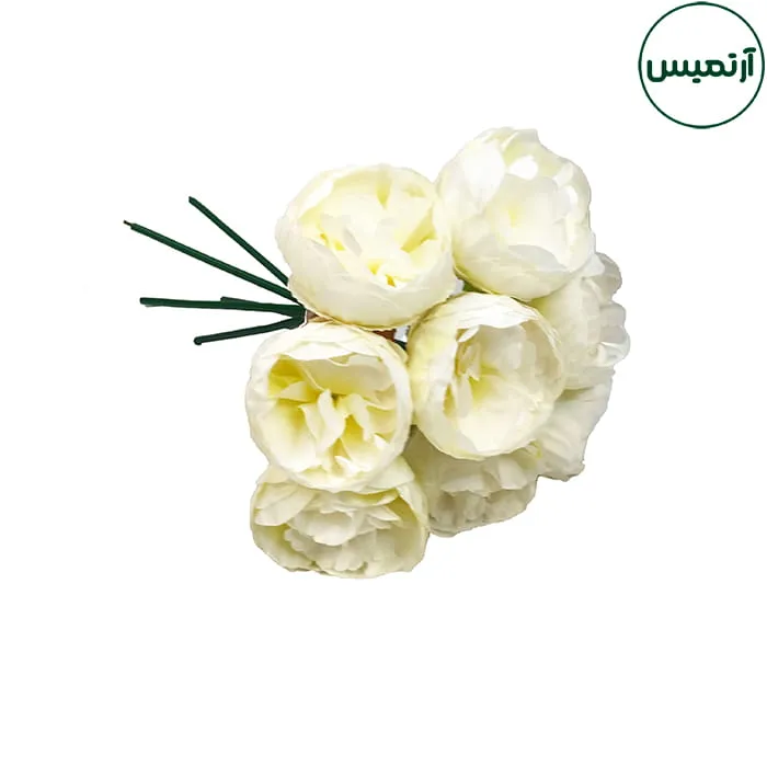 دسته گل مصنوعی مدل پیونی متوسط