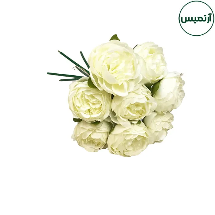 دسته گل مصنوعی مدل پیونی متوسط 3 دسته گل مصنوعی مدل پیونی متوسط
