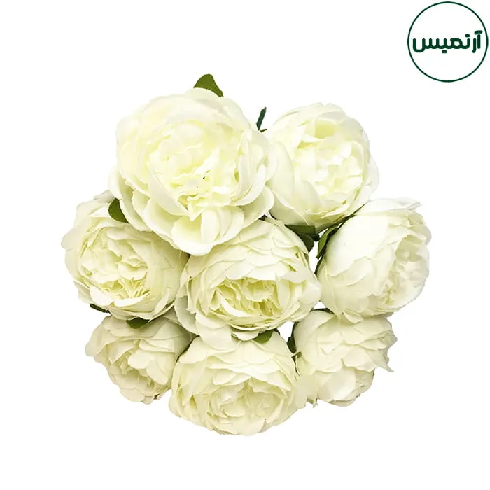 دسته گل مصنوعی مدل پیونی متوسط 4 دسته گل مصنوعی مدل پیونی متوسط