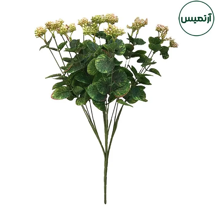 برگ اکالیپتوس مصنوعی مدل گلدار 5 برگ اکالیپتوس مصنوعی مدل گلدار