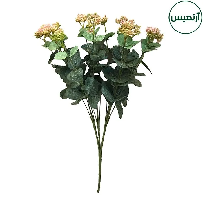 برگ اکالیپتوس مصنوعی مدل گلدار 2 برگ اکالیپتوس مصنوعی مدل گلدار