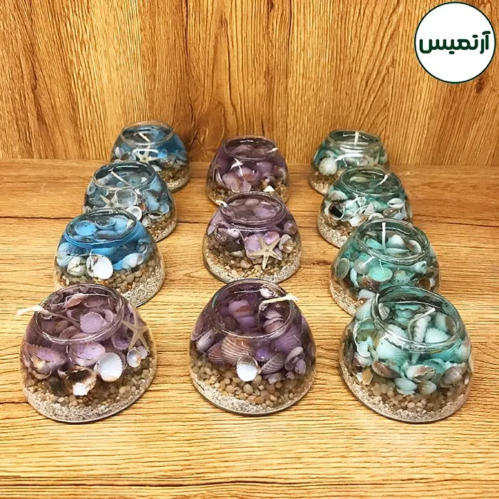 شمع تزیینی مدل ماهک پک ۱۲ عددی