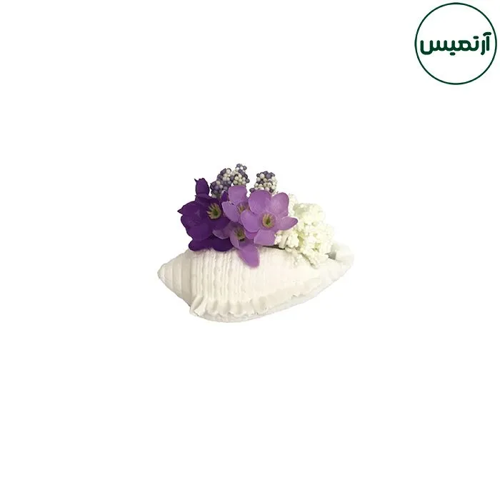 گل مصنوعی شکوفه مدل گلدان صدف کوچک