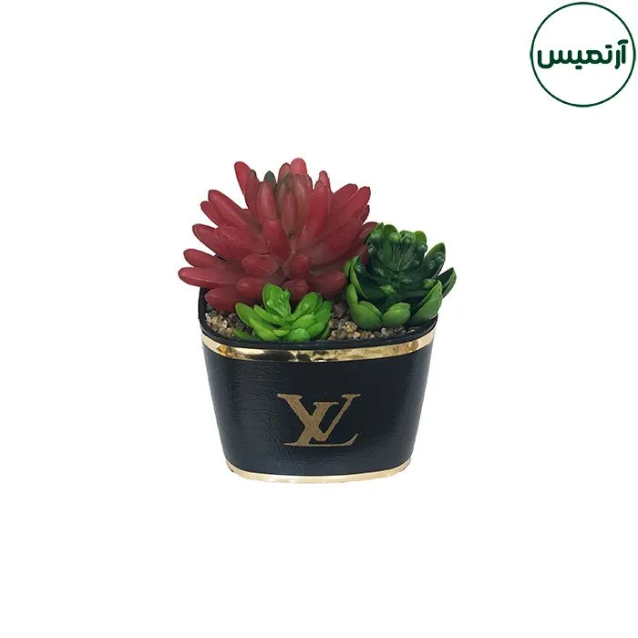 کاکتوس مصنوعی گلدان بزرگ مدل جزیره
