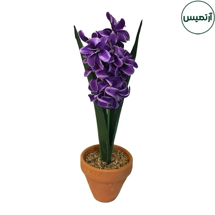گلدان گل سنبل مصنوعی دکوری